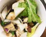 根菜茄子白菜簡単ビビンバ風味温野菜サラダ作り方14写真