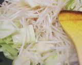 キャベツなもやしのたまごとじ丼作り方3写真
