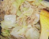 キャベツなもやしのたまごとじ丼作り方7写真