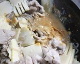 豚肉たけのこ糸こんにゃくの炒め煮★味噌味作り方5写真