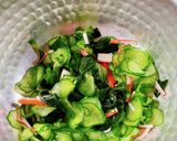 きゅうりとカニカマとわかめの酢の物作り方9写真