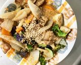コク旨きな粉中濃味豚こま大根青椒肉絲風作り方17写真
