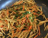 カレー粉入り•スパイシー☆きんぴらごぼう作り方9写真