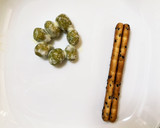ケーキのデコにも　でん六豆で作るもみの木作り方8写真