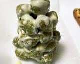 ケーキのデコにも でん六豆で作るもみの木作り方13写真
