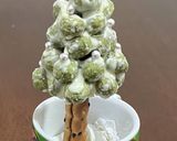 ケーキのデコにも でん六豆で作るもみの木作り方17写真