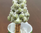 ケーキのデコにも　でん六豆で作るもみの木作り方17写真