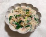 ひき肉とキャベツの牛乳味噌スープ♡作り方10写真
