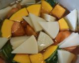 筍・にんじん・かぼちゃの昆布だし煮作り方4写真