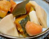 筍・にんじん・かぼちゃの昆布だし煮作り方6写真