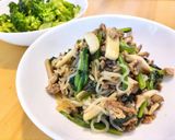 低糖質！ガリバタ醤油のしらたき和風パスタ作り方13写真