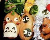 ♪おいなりさんでトトロ弁当♪簡単キャラ弁作り方2写真