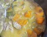 チキンとかぼちゃのグツグツスープ作り方5写真