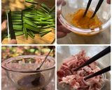 豚こま豆腐のニラ玉炒め作り方2写真