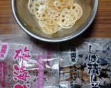 ヨウサマの減塩梅海鮮と昆布の蓮根和え作り方3写真
