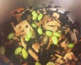 給食の「春の炒め煮」♡ひじき＆たけのこ作り方5写真