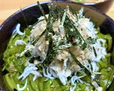 磯の香り丼　メカブのポン酢和え＆しらす作り方6写真