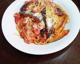 簡単☆なすとベーコンのトマトソースパスタ作り方6写真