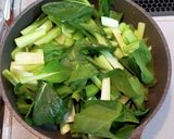 小松菜と豚肉のごま油炒め作り方3写真