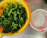 糸こんとほうれん草の明太子和え作り方1写真