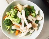 お一人様野菜たっぷりフルーツキムチ味炒飯作り方7写真