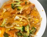お一人様野菜たっぷりフルーツキムチ味炒飯作り方15写真
