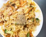 お一人様野菜たっぷりフルーツキムチ味炒飯作り方21写真