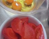 ふわふわたまごと完熟トマトの中華風炒め作り方1写真