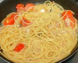 10分でお店の味⭐︎白いペスカトーレ作り方10写真