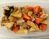 食べすぎ危険!豚こまとたけのこの煮物作り方7写真