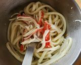 カニかま旨塩レモンうどん☆ダイエット夜食作り方2写真