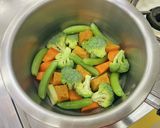 緑黄色野菜の温野菜サラダ作り方6写真