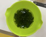 豆もやしとわかめの磯辺風作り方1写真