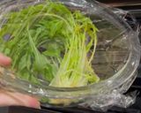 シャキシャキ♪水菜ともずくの酢の物作り方2写真
