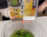 シャキシャキ♪水菜ともずくの酢の物作り方4写真