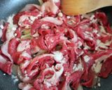 たけのこと牛肉の醤油こうじ炒め作り方4写真