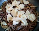 たけのこと牛肉の醤油こうじ炒め作り方6写真