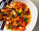 お一人様☆野菜たっぷり味噌オムライス作り方6写真