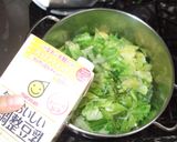 豚肉キャベツ豆乳クリームスープ♪簡単作り方8写真