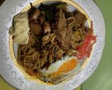 ガッツリ　牛肉とエリンギの焼きそば作り方9写真