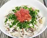 超簡単!たらこと舞茸のクリームうどん!!作り方11写真