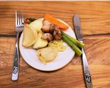 食べやすい一口焼豚！野菜も一緒にね♪作り方8写真
