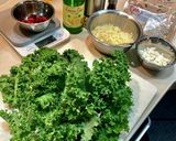 ケールとカッテージチーズのサラダ作り方1写真