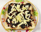 海苔の佃煮とマヨチーズのトースト作り方4写真