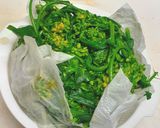菜の花の蕾のとこ摘んできてカラシ和え作り方10写真