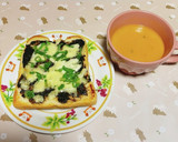 海苔の佃煮とマヨチーズのトースト作り方7写真
