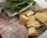 厚揚げと豚バラ肉のピリ辛さっぱり炒め作り方1写真