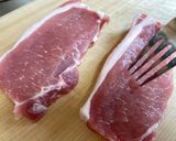 タルタル風ハーブソルト豚ステーキ作り方1写真