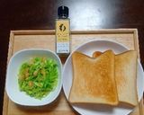 春キャベツと大豆トーストとろろ昆布風味作り方6写真