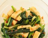カリカリ♡焼き油揚げとほうれん草の梅和え作り方5写真